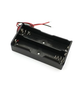 İkili 2 li 18650 Pil Yuvası Kablolu Tutucu 7.4V Pil Şarj Kutusu