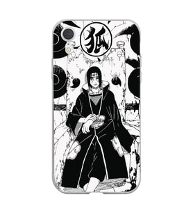 Iphone XR Uyumlu Itachi Uchiha Tasarımlı Şeffaf Telefon Kılıfı