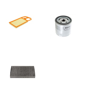Bosch Filtre Bakım Seti Seat Leon 1.6 16v 1999-2006 AUS Motor Hava + Yağ f. + Polen Filtre Sardes