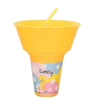 Tweety Yuvarlak Mısır Kovalı Pipetli Bardak