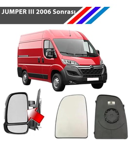 Citroen Jumper 3 Sağ Dış Ayna Üst Camı Yolcu Tarafı Isıtmalı