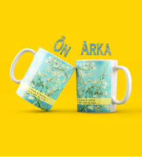Van Gogh Badem Çiçeği Tasarımlı Kupa Bardak