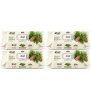 Fibril Islak Havlu Mendil 90 Yaprak Mistik Sedir Ağacı Plastik Kapaklı (4 Lü Set) 360 Yaprak
