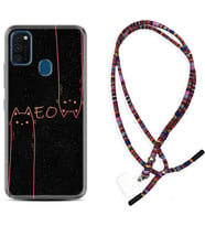 Samsung M21 M22 M23 M30 M31S M32 Kılıf Boyun Asklı Rasta Silikon Meow 1657