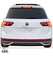 VW Tiguan Krom Egzoz Görünümü Difüzör 3 prç. 2020 ve üzeri Paslanmaz Çelik