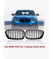 BMW F20 2015-2018 Çift Tırnak Ön Panjur Izgara Böbrek Seti Parlak İTHAL