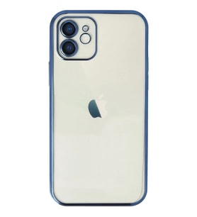 Newface Apple iPhone 12 Kılıf Razer Lensli Silikon - Lacivert