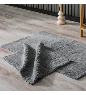 Lolavien Moppi Banyo Paspası - Gri - 60x100cm