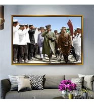 Altın Çerçeveli dekoratif tablo l339 (Gold)