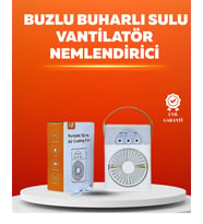 Mey İthalat® Mini Usb Klima Fan  3 Kademeli Spreyli Hava Soğutucu, Taşınabilir