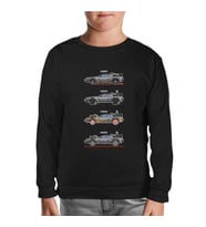 Back to the Future - Kronoloji Siyah Çocuk Sweatshirt