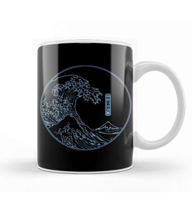 Neon Wave Kupa Bardak Porselen