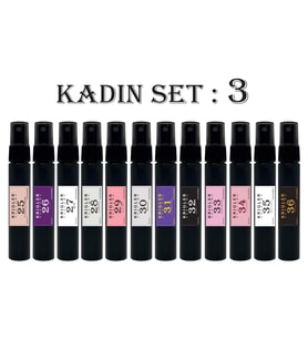 Set 3 / 12 Adet 30 ml Kadın Parfüm