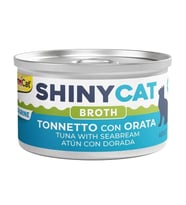 GimCat Shinycat Broth Sos İçinde Çipura ve Ton Balıklı Kedi Konservesi 70g