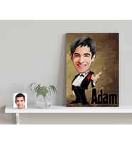 BK Gift Kişiye Özel Adam Karikatürlü Kanvas Tablo-1