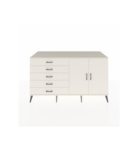 Kronos Konsol 2 Raflı 5 Çekmeceli 2 Kapaklı 176x59x99 Aytaşı-Aytaşı