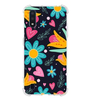 PrintiFy Samsung Galaxy A01 Uyumlu Retro Color 1 Baskılı Şeffaf Köşe Korumalı Antişok Kılıf
