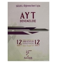 Karekök Yayınları Karekök Yayınları Ayt Sözel 12 Deneme (Çok Renkli)