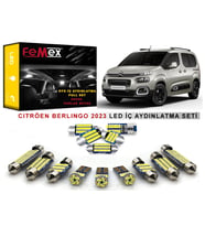 Citröen Berlingo 2023 Araçlar için LED İç Aydınlatma Ampul Seti FEMEX Parlak Beyaz