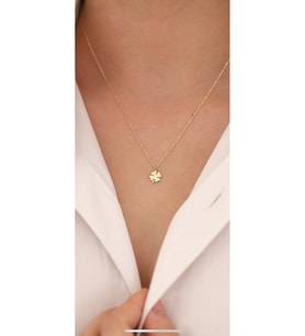 Yonca Kolye 925 Ayar (Gold)