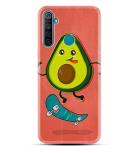 Realme 5i 5 Pro 6i 7 Pro 8 Kılıf Desemli Silikon Avokado Skate 1741