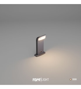 FoneLight Naja 30 cm LED Bahçe Bollard Aydınlatma Direği Antrasit Alüminyum IP65 Peyzaj Yürüyüş Yolu Aydınlatması 9W 3000K