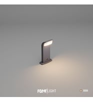 FoneLight Naja 30 cm LED Bahçe Bollard Aydınlatma Direği Antrasit Alüminyum IP65 Peyzaj Yürüyüş Yolu Aydınlatması 9W 3000K