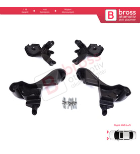 Citroen C4 MK2 B7 NC 2009-2018 DS4 MK1 NX 2010-2015 6212H1 İçin Sağ Sol Ön Far Ayak Tamir Seti