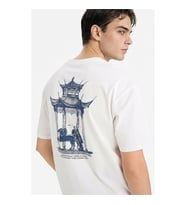 Defacto Baskılı Beyaz Erkek T-Shirt F8027AX/WT34