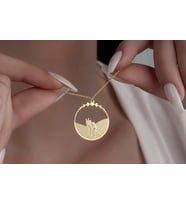 Ay Evreleri Kolye, Ay Evreleri Takılar, Minik Charm Kolye