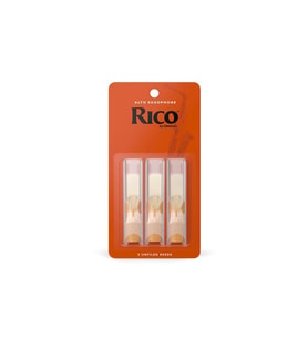 Rico RJA0325 Orange Box Alto Saksafon Kamışı No: 2.5 (Orta Seviye/Eğitim) - 3'lü Paket  Standart Kesim, Kolay Çalım ve Ekonomik Deneme Paketi