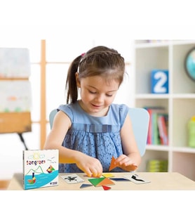 Curious&Genius Tangram Akıl ve Zeka Oyunu (Renksiz)