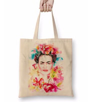 Frida Kahlo 7 Bez Çanta Uzun Saplı