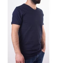 TWİSTER JEANS 1827 LACİVERT V  YAKA ERKEK T-SHİRT