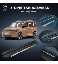 VW Caddy S-Line Premium Krom Yan Basamak 2021 Sonrası