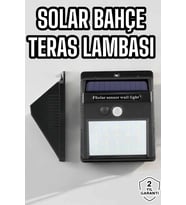 Güneş Enerjili Bahçe Lambası Solar Gece Aydınlatma Sensörlü Lamba