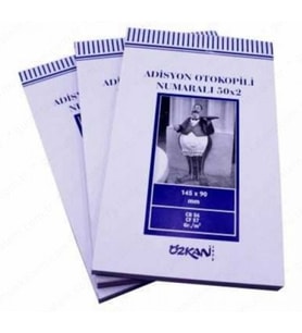 Özkan Adisyon Otokopili Numaralı 14,2X9Cm 50X2 - 2 adet