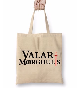 Game of Thrones Valar Morghuls Bez Çanta Uzun Saplı