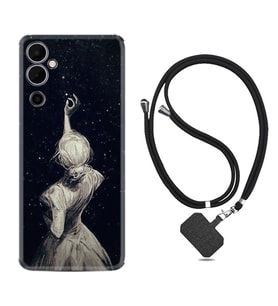 Tecno Pova Neo 2 Kılıf Resimli Boyun Askılı İpli Desenli Silikon Star Woman 1332