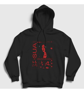 Presmono Unisex Siyah Sua K Pop Dreamcatcher Kapüşonlu Sweatshirt 482357tt