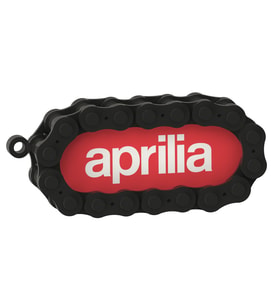 Aprilia Logolu Özel Tasarım Zincir Detaylı Motosiklet Anahtarlığı
