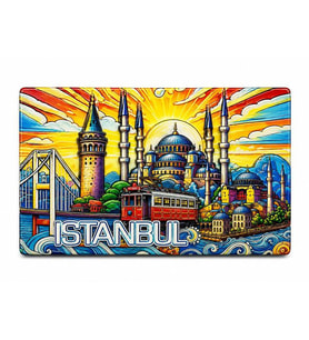 İstanbul Temalı Silikon Buzdolapı Süsü Magnet Alk5377