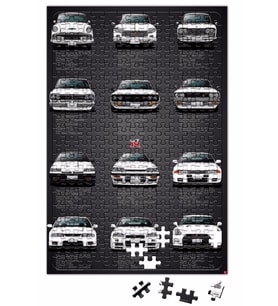 History Nissan GTR V2 Specs Puzzle 240 Parça Yapboz