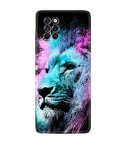 Infinix Note 10 Pro Kılıf Silikon Desen Özel Seri Pink Blue Leon 1603