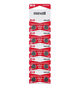 Maxell Lr44 Ag13 Sr44 A76 1.5v Alkalin Saat Pili 10 Adet