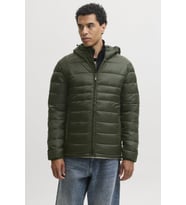 Jack & Jones JJEKINGSLEY Erkek Kapüşonlu Hafif Şişme Mont Puffer Günlük Rahat