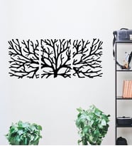 3 Parçalı Mdf Ağaç Tablo (Siyah)
