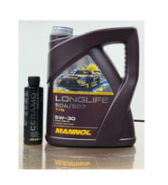 2025 5W30 Longlife 504/507 5LT Motor Yağı ve Seramic katkı Ceramo Ester 50.000 KM Ultra Performans