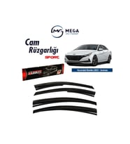 Cam Rüzgarlığı Hyundai Elantra 2021- Sonrası ile uyumlu (Siyah)