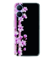 Vivo Y17S Kılıf Resimli Desenli Baskılı Silikon Pink Flowers 3 1393
